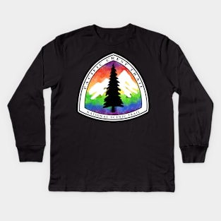 Rainbow Pacific Crest trail Kids Long Sleeve T-Shirt